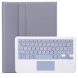 Case + keyboard iPad 10.9 2022 10 Gen, TouchPad Pen Slot, purple