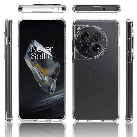 Case for OnePlus 12 5G, Fusion Hybrid, transparent