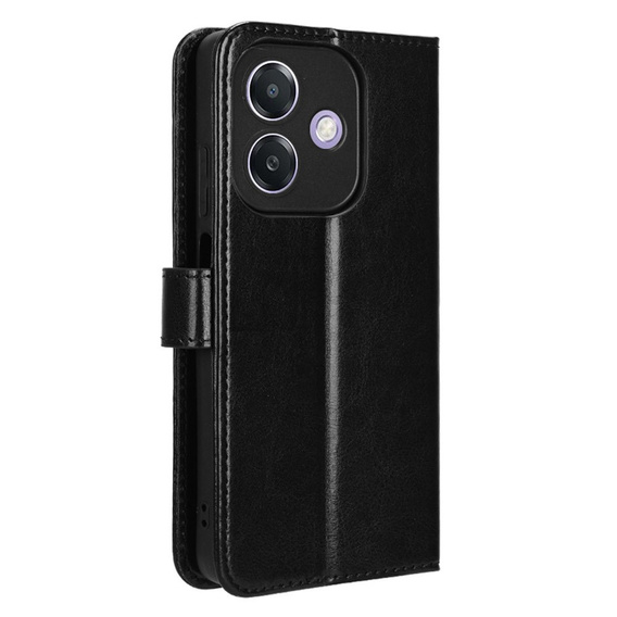 Flip case for Oppo A40 / Oppo A40m, Crazy Horse Wallet, black