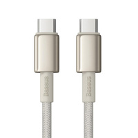 Baseus Tungsten Gold USB-C to USB-C Cable 100W 1m – Titanium Galaxy, Gold