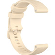 Silicone strap for 18mm do Garmin Vivomove 3S / Vivoactive 4S, Beige