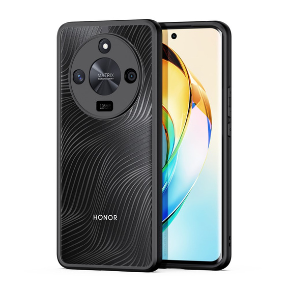 DuxDucis case for Honor Magic 6 Lite 5G, Aimo case, transparent / black