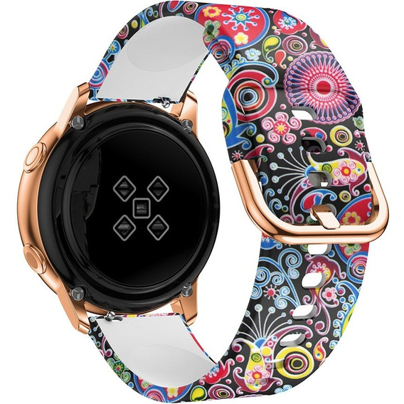 Smooth strap for Samsung Galaxy Watch Active 22mm, Colorful Jellyfish