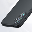 Case for Samsung Galaxy S24, Fusion Hybrid, with camera protection, transparent / black