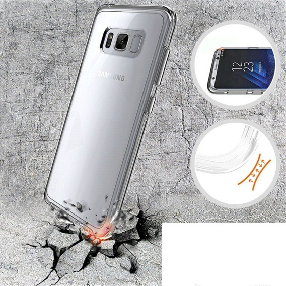 Case for Samsung Galaxy S8 Plus, Fusion Hybrid, transparent