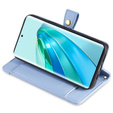 Flip case for Honor Magic5 Lite, Wallet Zipper Pocket, blue