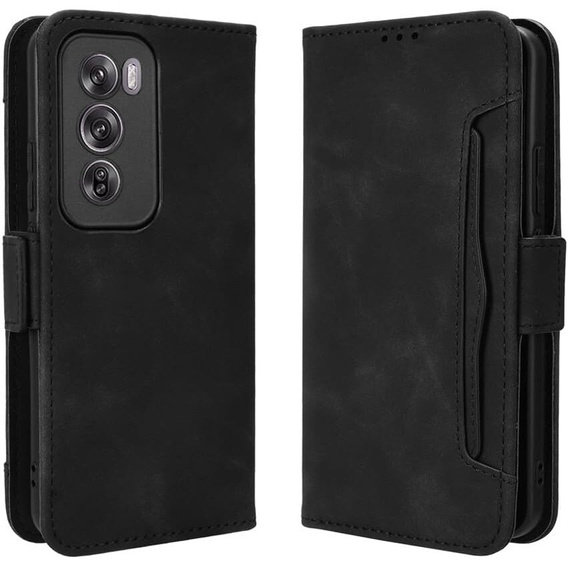 Flip case for Oppo Reno 12, Card Slot, black