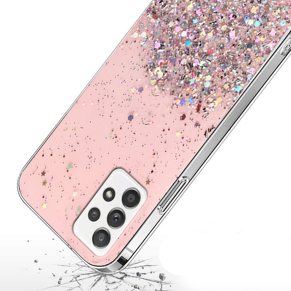 Case for Samsung Galaxy A33 5G, Glittery, pink