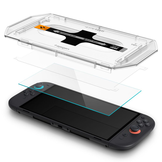 Spigen Glas.tR EZ Fit Tempered Glass 2-Pack for Nintendo Switch 2 – Clear