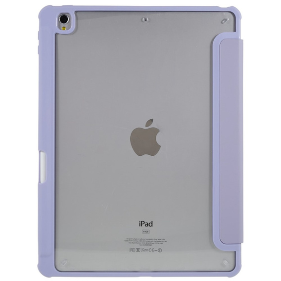 Case for iPad 10.2 2021 / 2020 / 2019, Smartcase Hybrid, with stylus space, purple