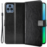 Flip case for T Phone 5G, Crazy Horse Wallet, black