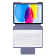 Keyboard case for iPad 11" 2025 A16 (11 gen.) / iPad 10.9" 2022 (10 gen.), Rotary 360° Leather, purple