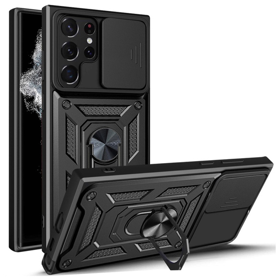 Case for Samsung Galaxy S23 Ultra, CamShield Slide, black