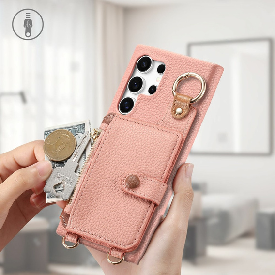 Case for Samsung Galaxy S25 Ultra, GKK Leather, black