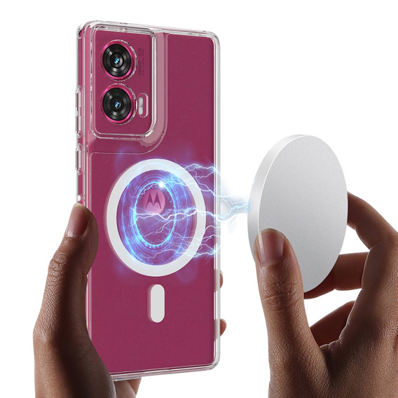 Case for Motorola Edge 50 Fusion, Fusion Hybrid, for MagSafe, transparent