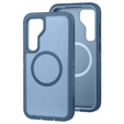 Case with frame for Samsung Galaxy S23 FE, for MagSafe, blue