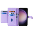 Flip case for Samsung Galaxy A54 5G, Wallet Zipper Pocket, purple