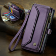 Flap case for Samsung Galaxy A17 5G, wallet with lock and straps - purple