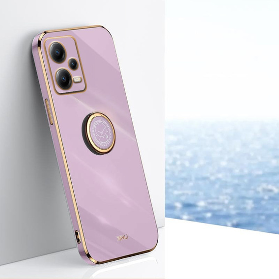 Case for POCO X5 Pro 5G, Electro Ring, purple