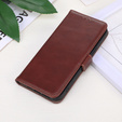 Flip case for T Phone 3 5G, Crazy Horse Wallet, brown