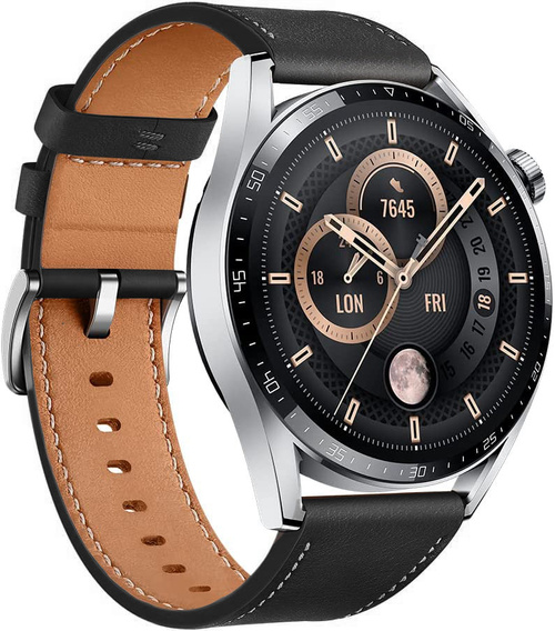 22mm Genuine Leather Coated Silicone Watch Band - Brown