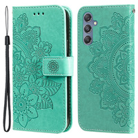 Flip case for Samsung Galaxy M34 5G, Mandala Flower, green