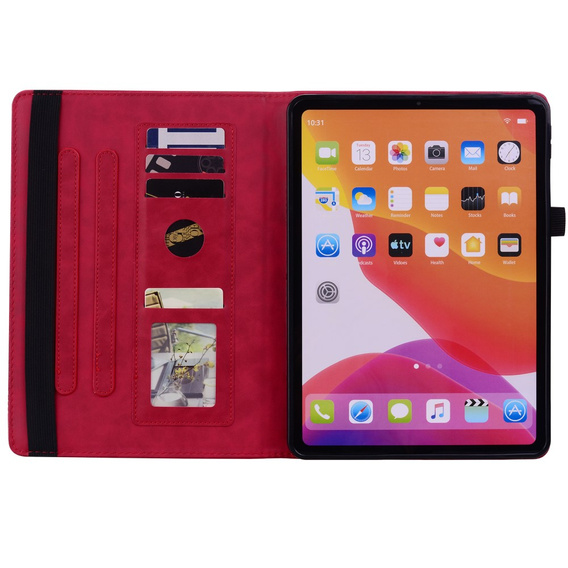 Flap case for Lenovo Tab M11, flower, red