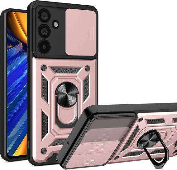 Case for Samsung Galaxy M55 5G, CamShield Slide, pink