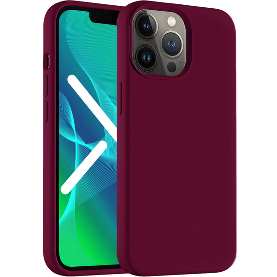 Case for iPhone 14 Pro Max, Silicone Lite, red
