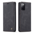 CASEME case for Samsung Galaxy S20 FE, Leather Wallet Case, black