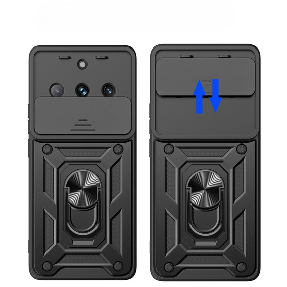 Case for Realme 11 Pro 5G / 11 Pro+ 5G, CamShield Slide, black