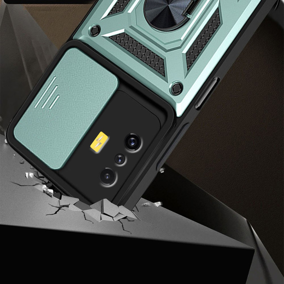 Case for Xiaomi Poco F4 GT, CamShield Slide, green