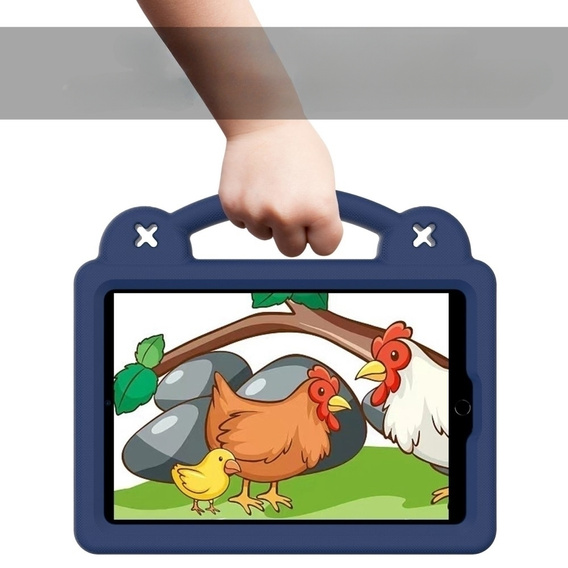 Children's case for iPad mini 7.9" 2019/2015/2014/2013/2012 (5/4/3/2/1 gen.), Cute Patterns, with stand, dark blue