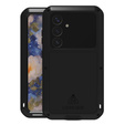 Love Mei Case for Samsung Galaxy S25+ Plus, armored with glass, black