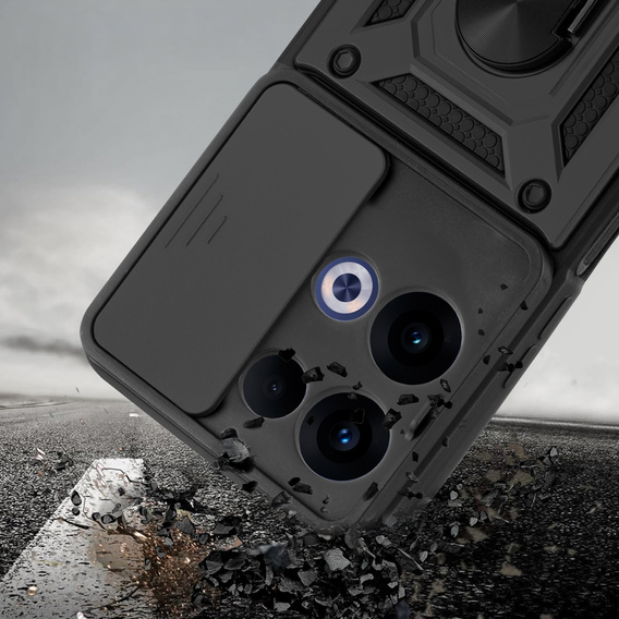 Case for Oppo Reno 13, CamShield Slide, black