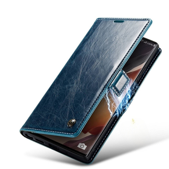 CASEME flip case for Samsung Galaxy Note 20 Ultra, Waxy Textublue, blue