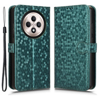 Flip case for Oppo Reno 12FS / 12F, Wallet Rhombus, green