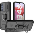 Case for Samsung Galaxy M34, KickStand Camera Lens, black