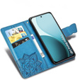 Flap case for Oppo Reno 14F, wallet, Butterfly, blue