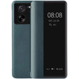 Case for Xiaomi 13T / 13T Pro, with Side View flap, green