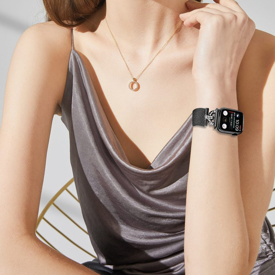 Milanese bracelet for Apple Watch 1/2/3/4/5/6/7/8/SE (38/40/41 MM) - Black