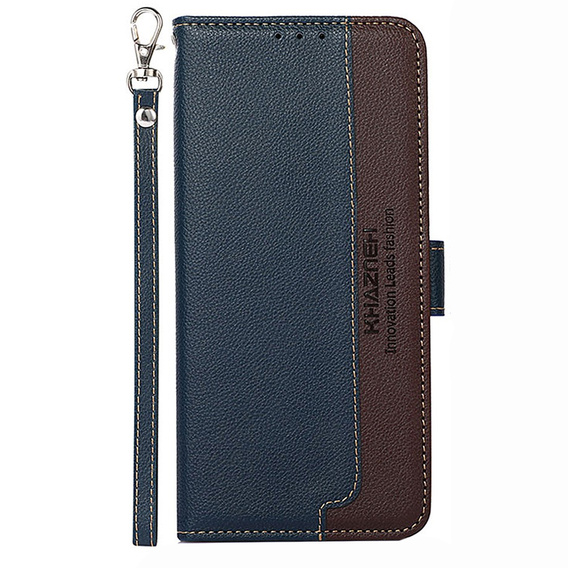 Flip case for Xiaomi Redmi Note 12S 4G, KHAZNEH RFID, blue / brown
