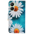 Flip case for Xiaomi Redmi 13C / Poco C65, Wallet, Daisy, blue