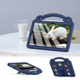 Children's case for Samsung Galaxy Tab S6 Lite 10.4 2020/2022 / Tab A7 2020 T500 / T505 / Tab S6 T860/T865, Cute Patterns, with stand, dark blue