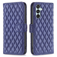 Flip case for Samsung Galaxy M15 5G, Wallet, BINFEN COLOR, blue
