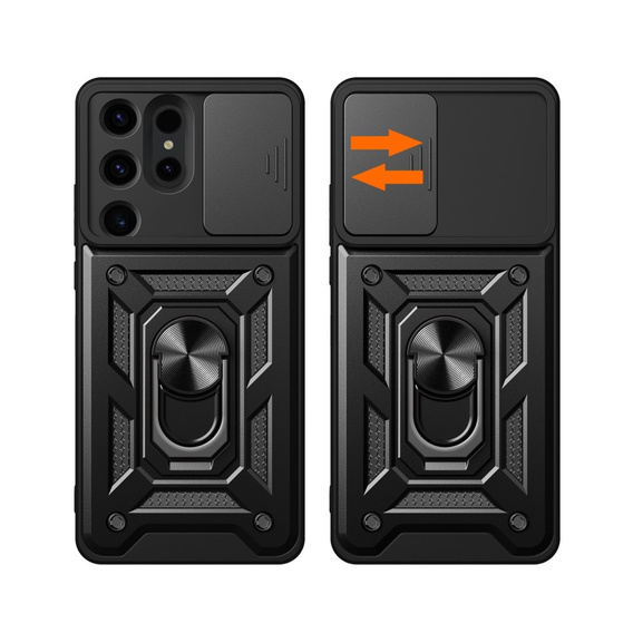 Case for Samsung Galaxy S24 Ultra, CamShield Slide, black