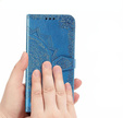 Flip case for Samsung Galaxy M55 5G, Mandala, blue