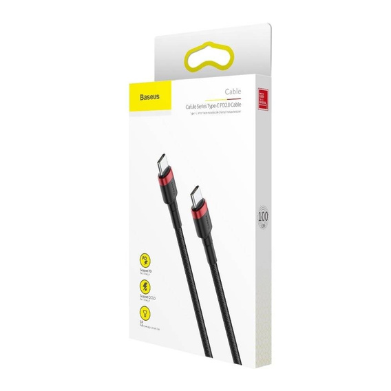 Baseus Cafule PD USB-C to USB-C cable, 60 W, 1.0 m, for devices with a USB-C port