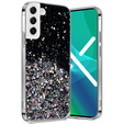 Case for Samsung Galaxy S21 FE, Glittery, black