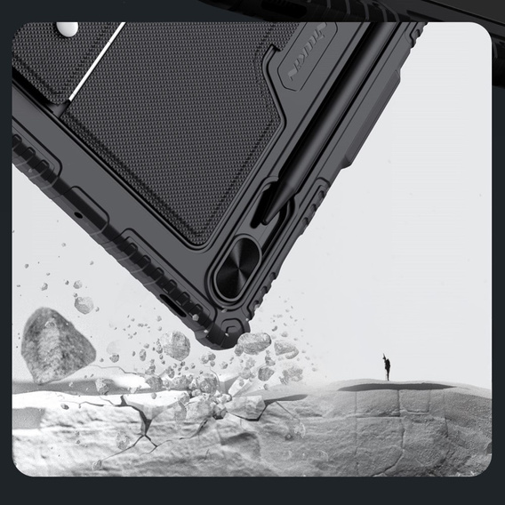 Case + keyboard Galaxy Tab S9, NILLKIN Bumper Pen Slot, black